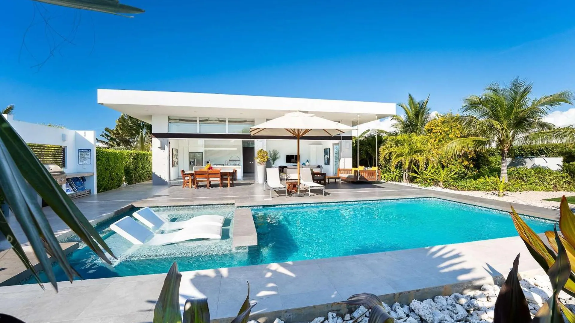 Beachside 2 Bedroom Villa With Pool And Resort Amenities - White Villas - V7 Long Bay Turks And Caicos Islands