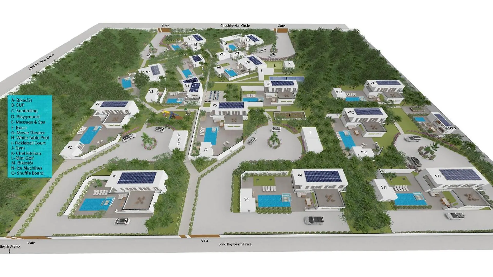 Beachside 2 Bedroom Villa With Pool And Resort Amenities - White Villas - V7 Long Bay